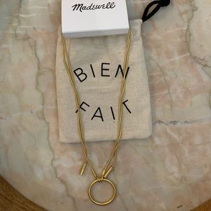 Madewell Adjustable Ring Choker Necklace